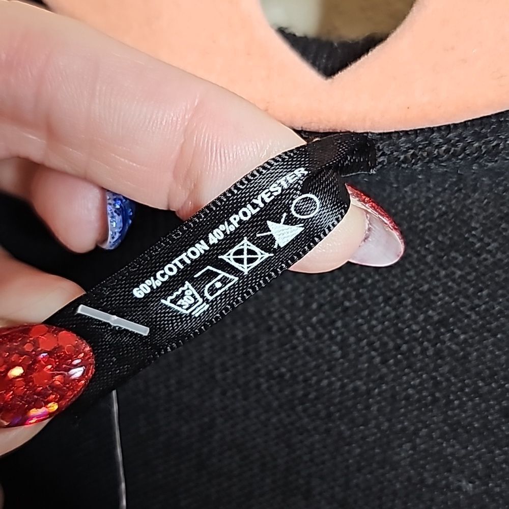 NWT Crazy Train Rainbow Stripe‎ Black Cardigan small Rio Rapids - Picture 6 of 8